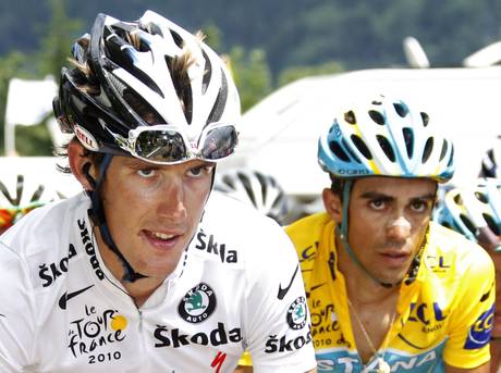 Andy Schleck e Alberto Contador
