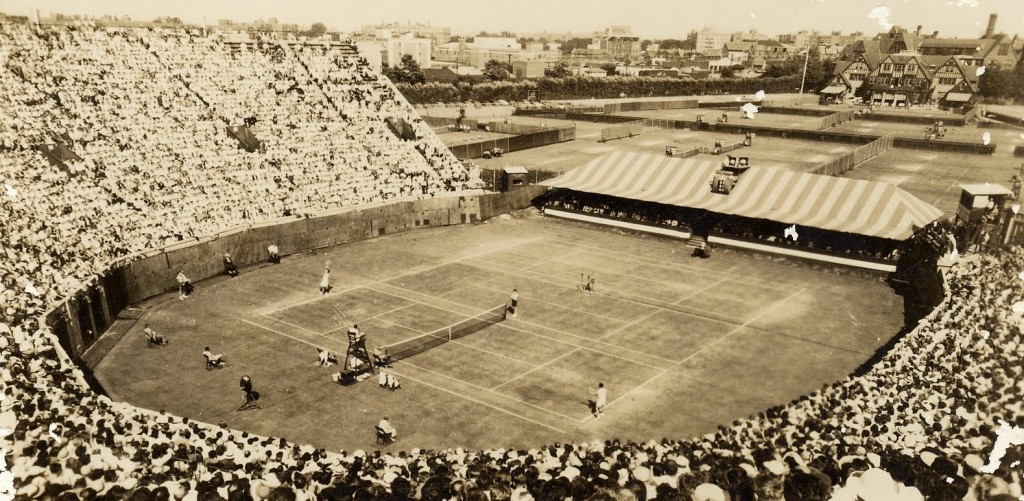 Il campo di Forest Hills in una foto del 1958